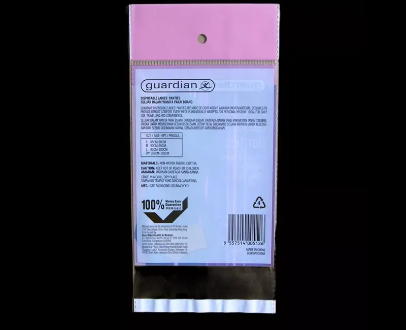 packaging opp plastic bag